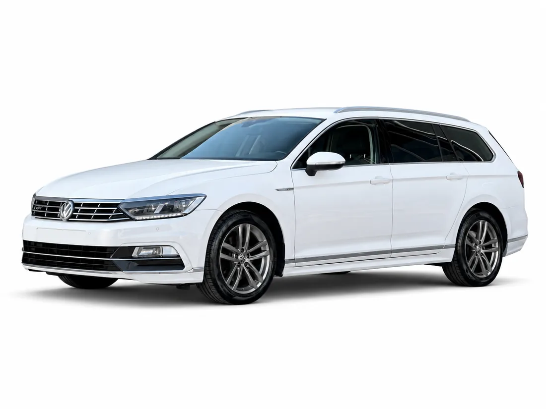 White Volkswagen Passat estate product view